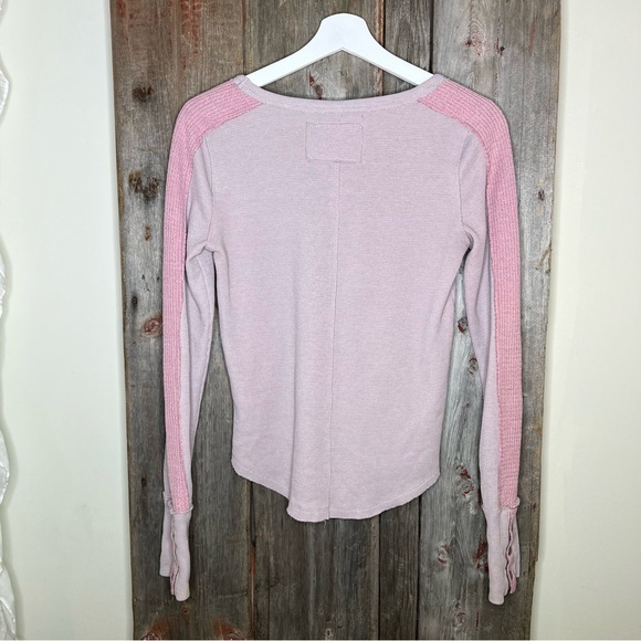 Free People We the Free Tasha Long Sleeve Thermal Top in Daytime Fireworks Small - Picture 8 of 14